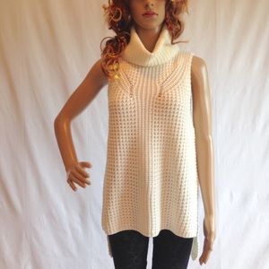 Ivory Sleeveless Knit Top (OSFM)