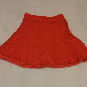 peach skirt