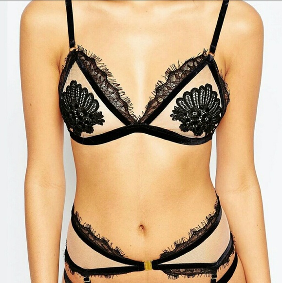 EYELASH MESH BRALETTE - Picture 3 of 4