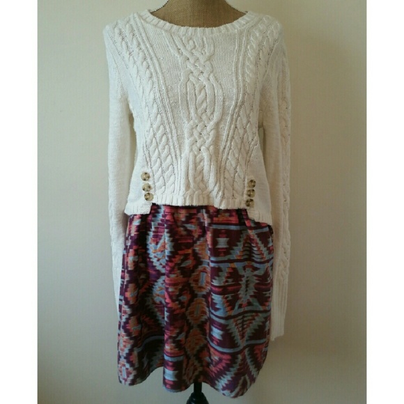 SOLD IN BUNDLE Anthropologie Duxbury Sweater Dress - Picture 2 of 4