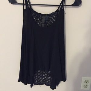 Black tank top