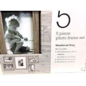 SOLD Wood photo frame set