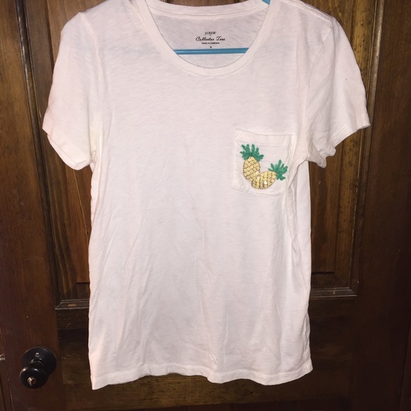 JCREW pineapple collection tee worn once