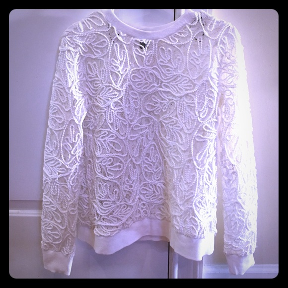Brand new lace sweater