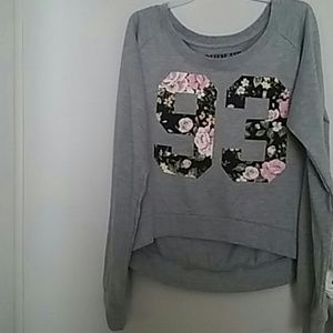 Juniors M Sweat Shirt Crop Top