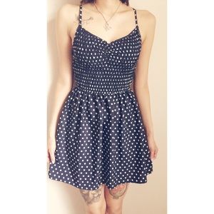 🌟Sold🌟 Navy blue polka dot dress