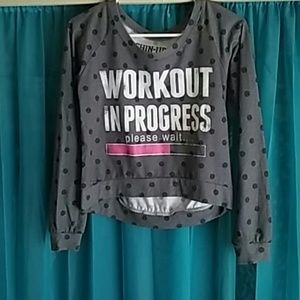 Sweat Shirt/Crop Top