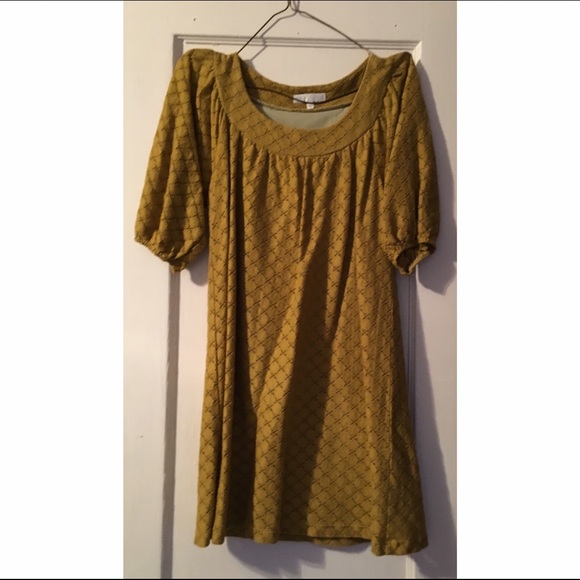 Mustard yellow dress