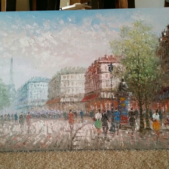Painting by Caroline Burnett