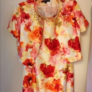 Two piece tea length dress