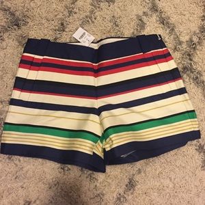 J Crew Striped Shorts