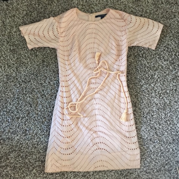 French connection blush boho summer dress size 0