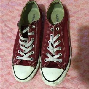 Low Top Burgundy Converse