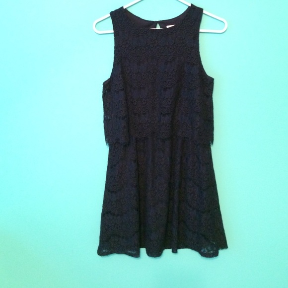 Dark navy mini dress
