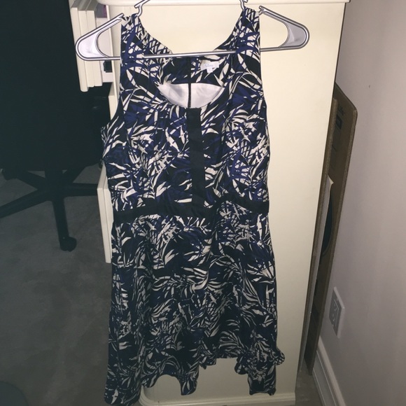 Elerie blue and white dress