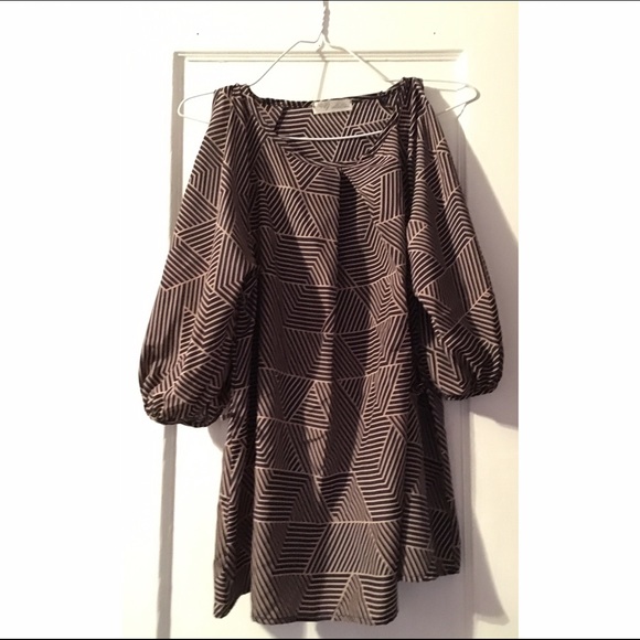 Black and gold blouse