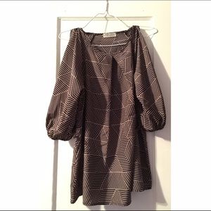 Black and gold blouse