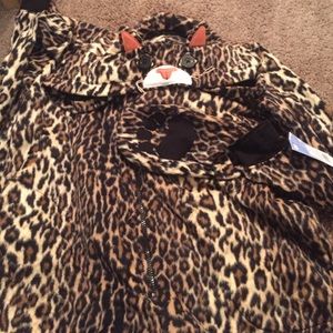 Adult Leopard Print Onesie