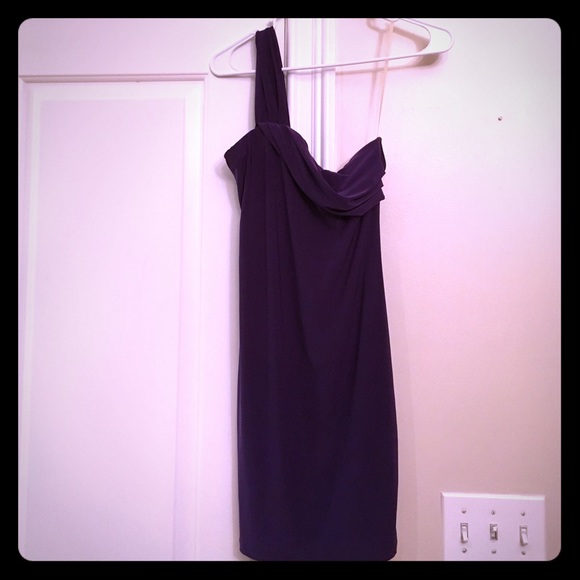 Mini one shoulder cocktail dress