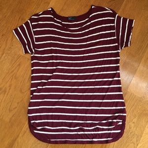 Maroon Striped Shirt