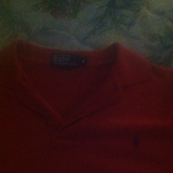 Mens polo red medium