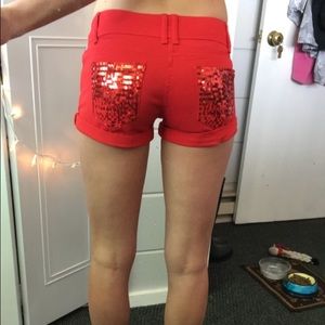 Red summer shorts- perfect for the 4th