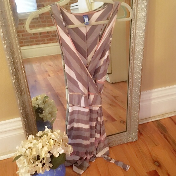 Free People Dresses & Skirts - FLASH SALE Free People Racer back Wrap Dress sz 4
