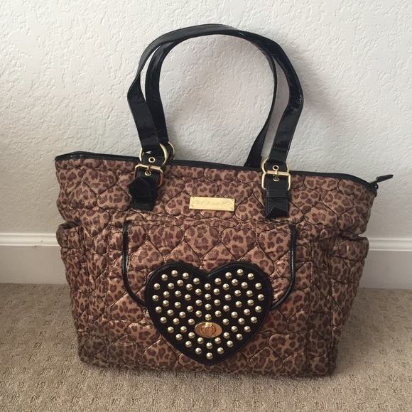 betsey johnson quilted diaper bag