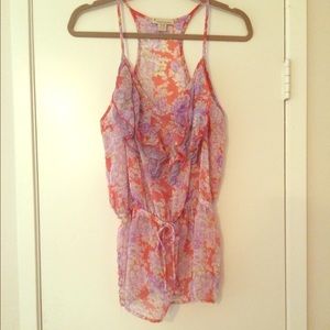 Floral print tank top