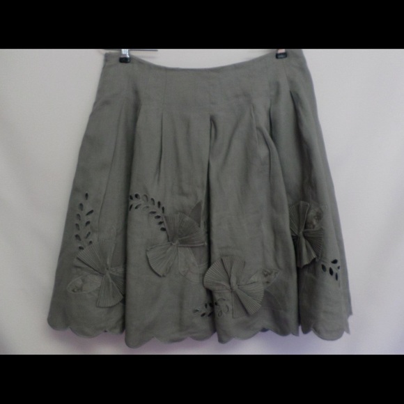 ⭐️Rare Anthropologie Elevenses Fertile Loam Skirt