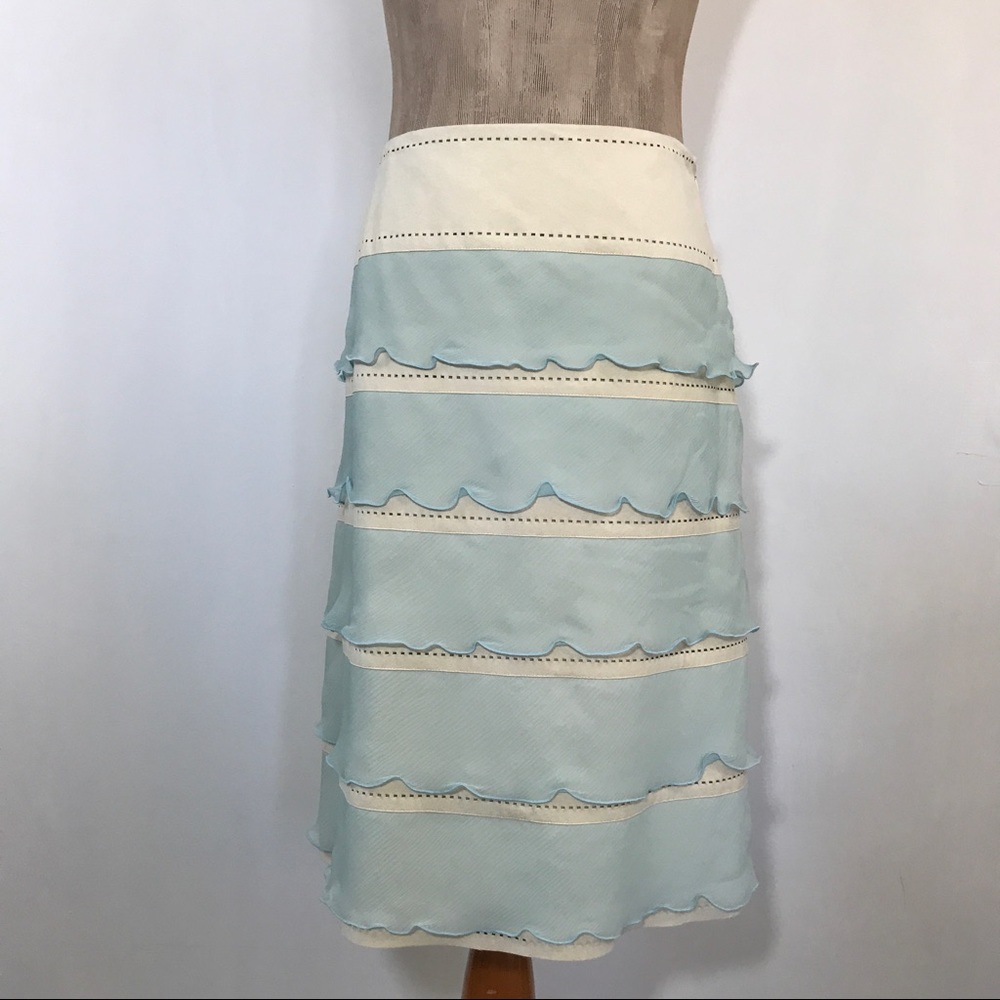 🔥3/$20🔥 CARLISLE Silk Chiffon Skirt - Picture 6 of 7