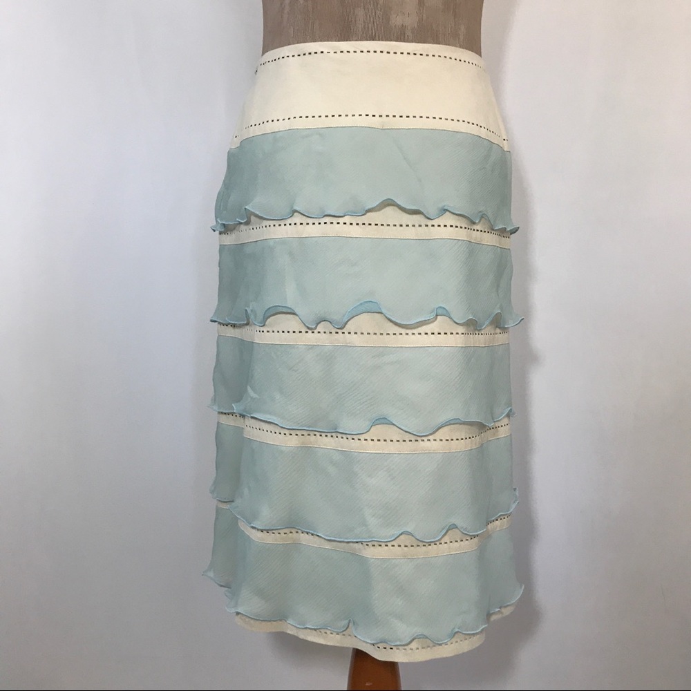 🔥3/$20🔥 CARLISLE Silk Chiffon Skirt - Picture 7 of 7