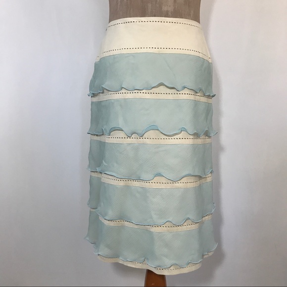 🔥3/$20🔥 CARLISLE Silk Chiffon Skirt - Picture 7 of 7