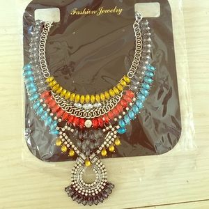 Statement necklace.
