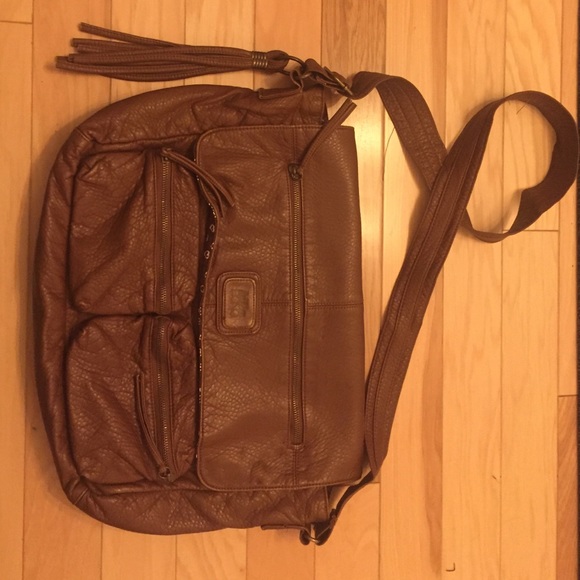Messenger bag with laptop sleeve