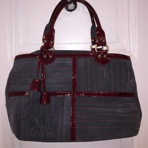 🎉Moving sale🎉-Grey Suede tote