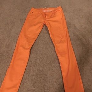 Forever 21 orange jeans