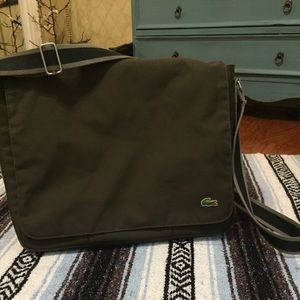 Brown Lacoste messenger bag!