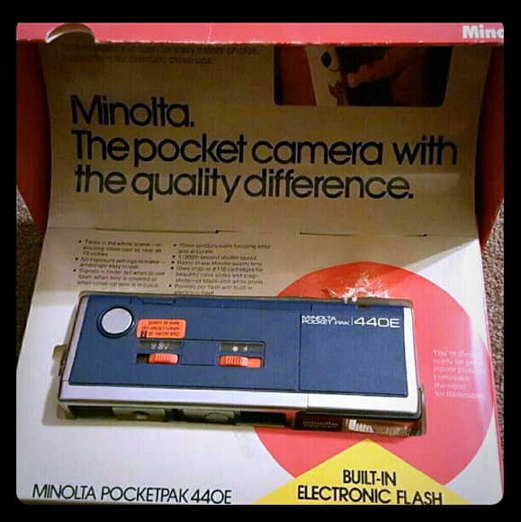 Vintage Minolta Pocketpak 44oe 1976 camera