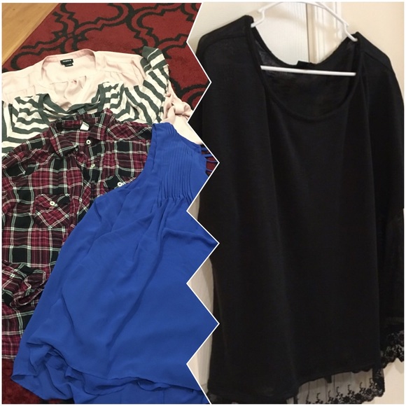 Size 1 shirts from Torrid. All for one price!