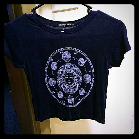 Sun goddess crop top (navy blue)