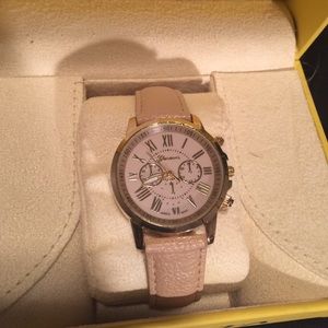 BN Geneva leather watch