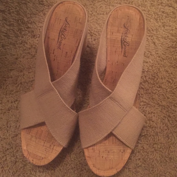 Lucky brand Miller 2 cork wedges