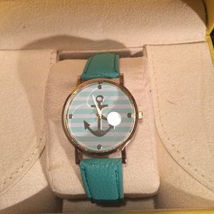 BN Geneva leather watch