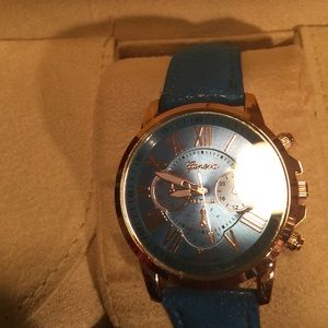 BN Geneva leather watch