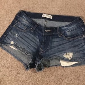 Express jean shorts