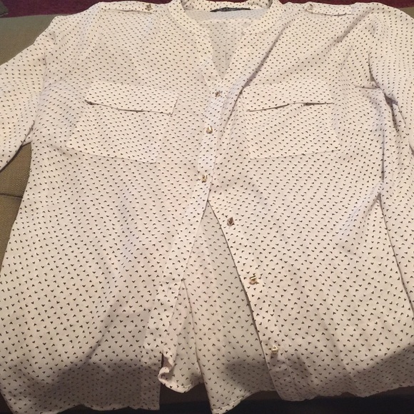 Black &White Blouse