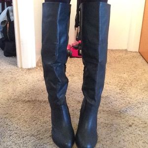 Black size 12w Heel Boots