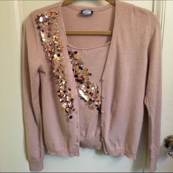 Bluemarine Blugirl pink sparkle cardigan set