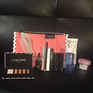 Lancome bundle- shadows, lipsticks, skincare
